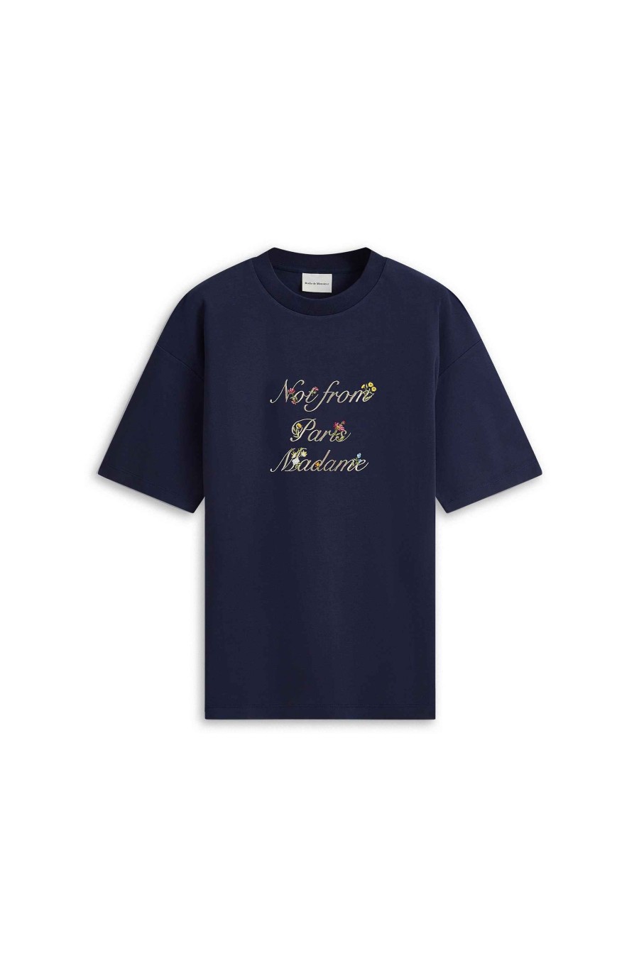 Kleding Drole De Monsieur | Het T-Shirt Met Bloemenslogan