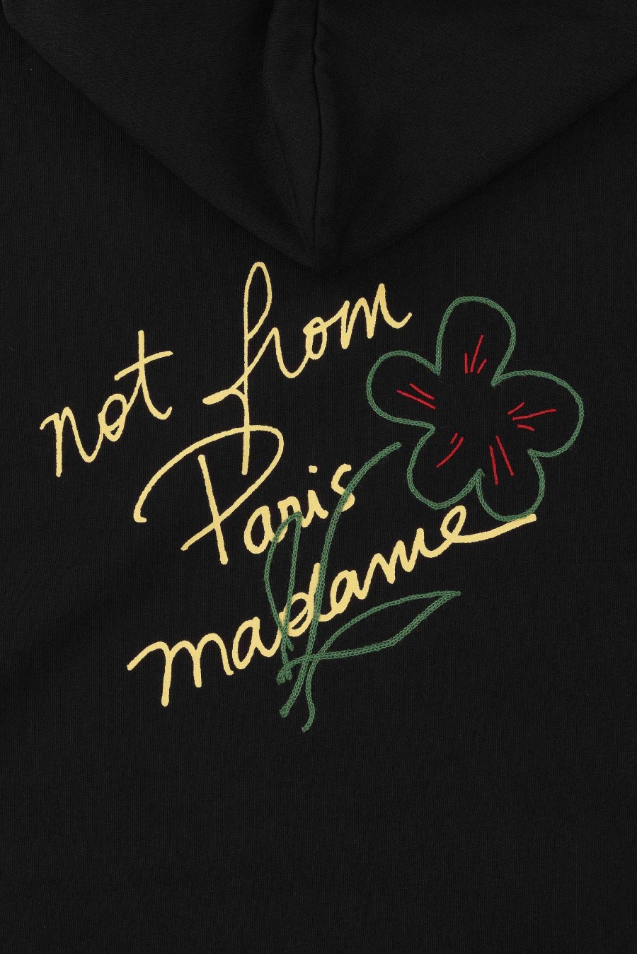 Noodzaak Drole De Monsieur | De Sketch-Slogan-Hoodie