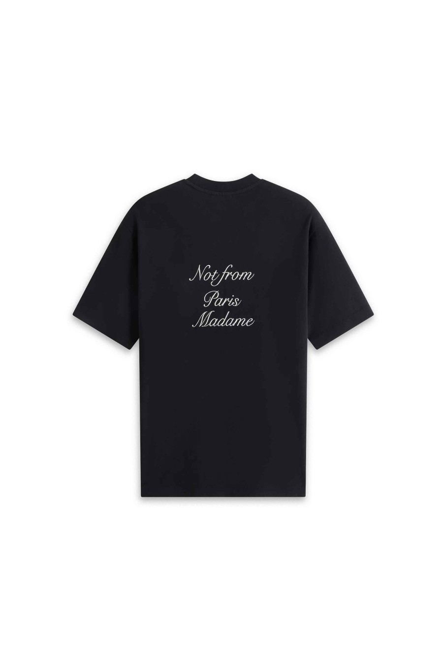 Noodzaak Drole De Monsieur | Het Cursieve Slogan-T-Shirt